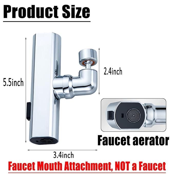 3 in 1 360° Waterfall Kitchen Faucet, Touch Faucet, Extender for Kitchen Sink